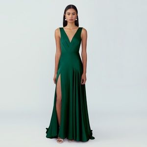 Fame and Partners Escala Dress in Dark Forest